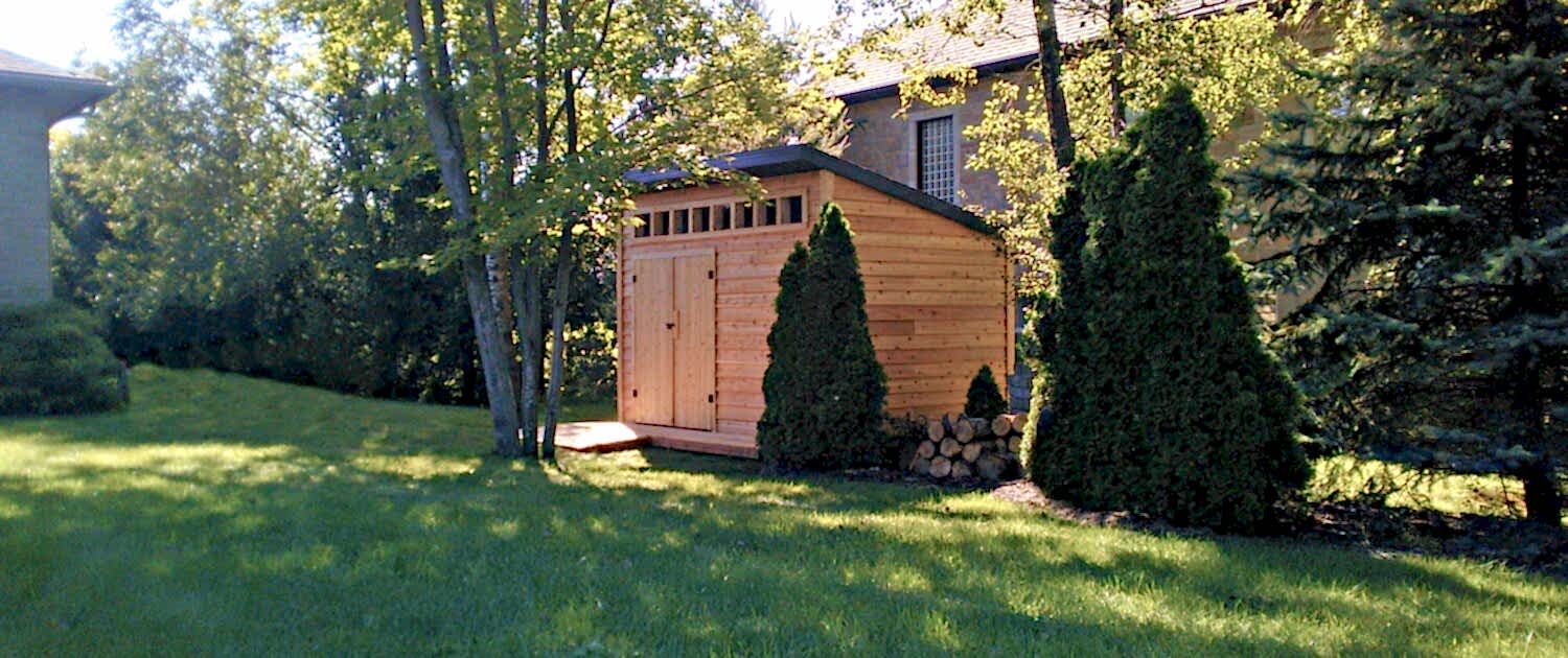 Modern Cedar Shed - Ottawa's Shed Company, Sheds Ottawa