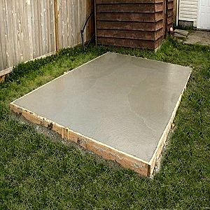concrete shed pad Summit Sheds